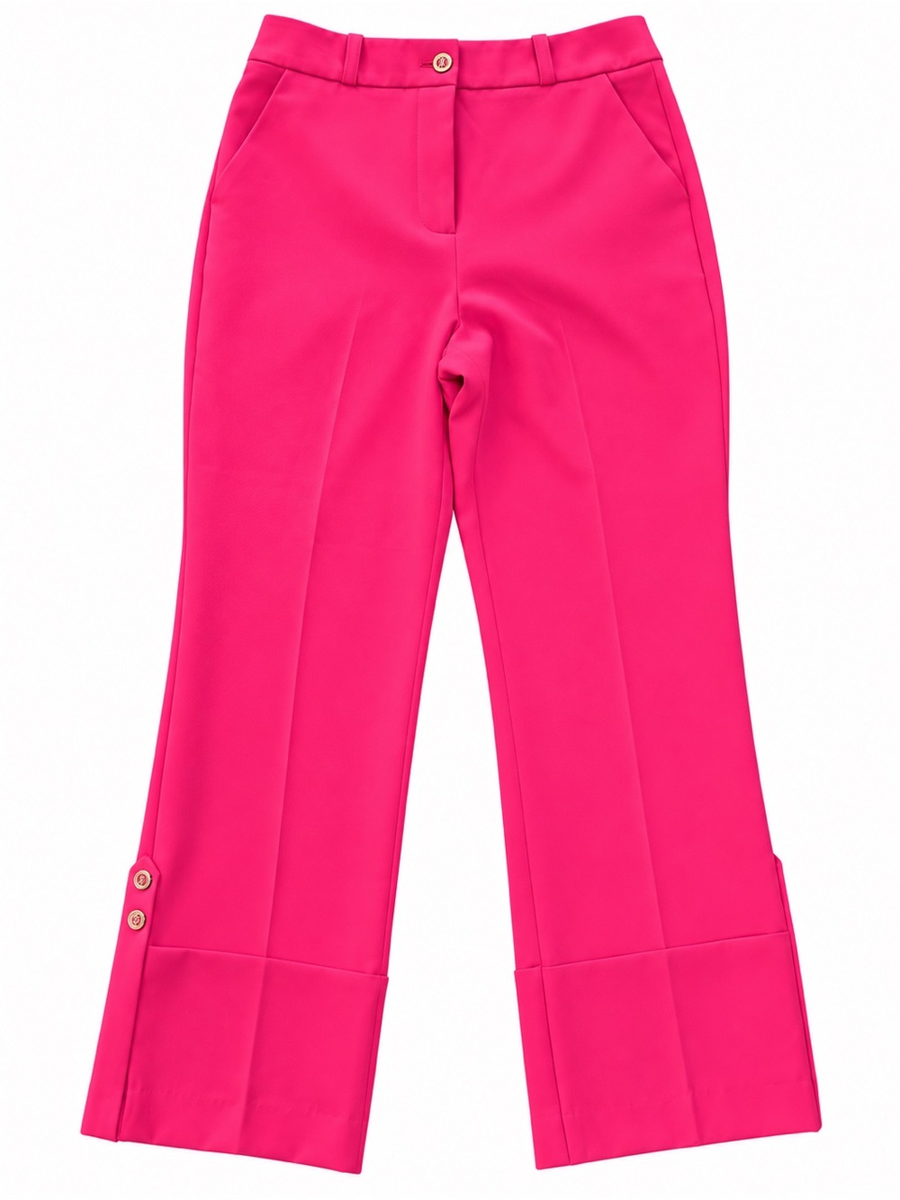 New York & Company Hot Pink Wide-Leg Trousers
